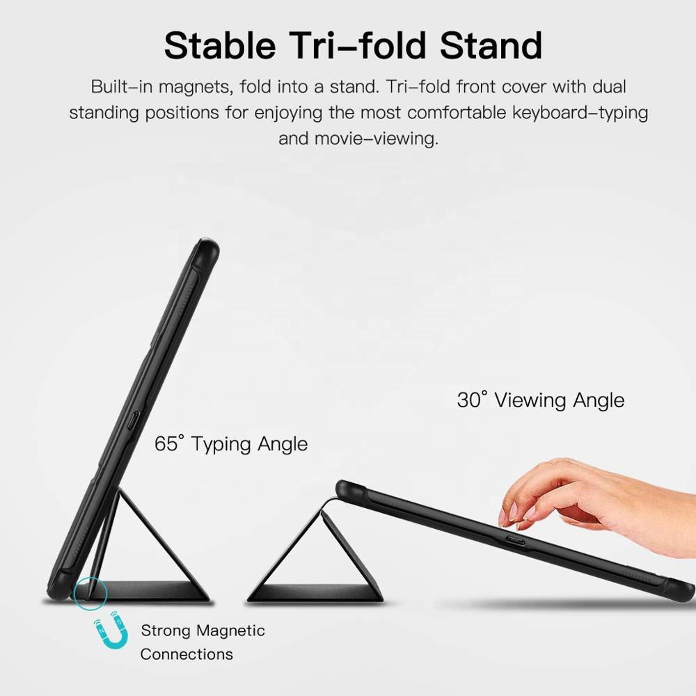 Custodia per Samsung Galaxy Tab S5e, Techsuit, FoldPro, Nera