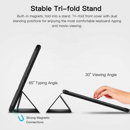 Custodia per Samsung Galaxy Tab S5e, Techsuit, FoldPro, Nera