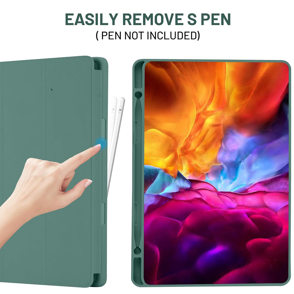 Coque pour Samsung Galaxy Tab S6 Lite (2024) / Tab S6 Lite (2022) / Tab S6 Lite (2020), Techsuit, Flex Trifold, Vert