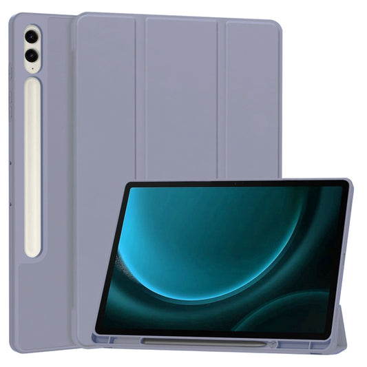 Custodia per Samsung Galaxy Tab S9 FE+, Techsuit, Flex Trifold, Viola