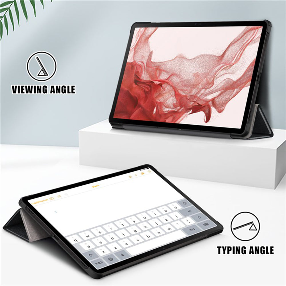 Custodia per Samsung Galaxy Tab S9 FE / Tab S9 / Tab S10 FE, Techsuit, FoldPro, Nera