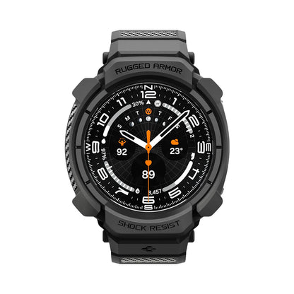 Custodia per Samsung Galaxy Watch Ultra2, Spigen, Rugged Armor Pro, Nera Opaca ACS11612