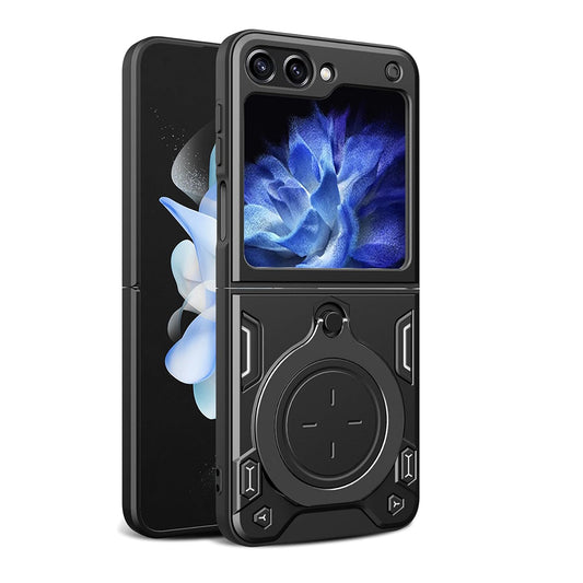 Custodia per Samsung Galaxy Z Flip5 F731, Techsuit, CamGuard Pro, Nera