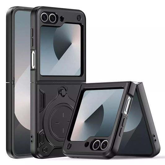 Custodia per Samsung Galaxy Z Flip7 FE F761 / Z Flip6 F741, Techsuit, CamGuard Pro, Nera