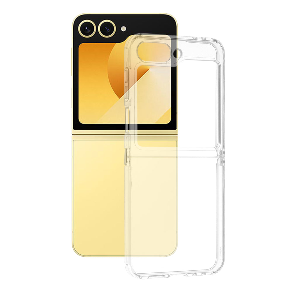 Custodia per Samsung Galaxy Z Flip7 FE F761 / Z Flip6 F741, Techsuit, Chiara, Trasparente