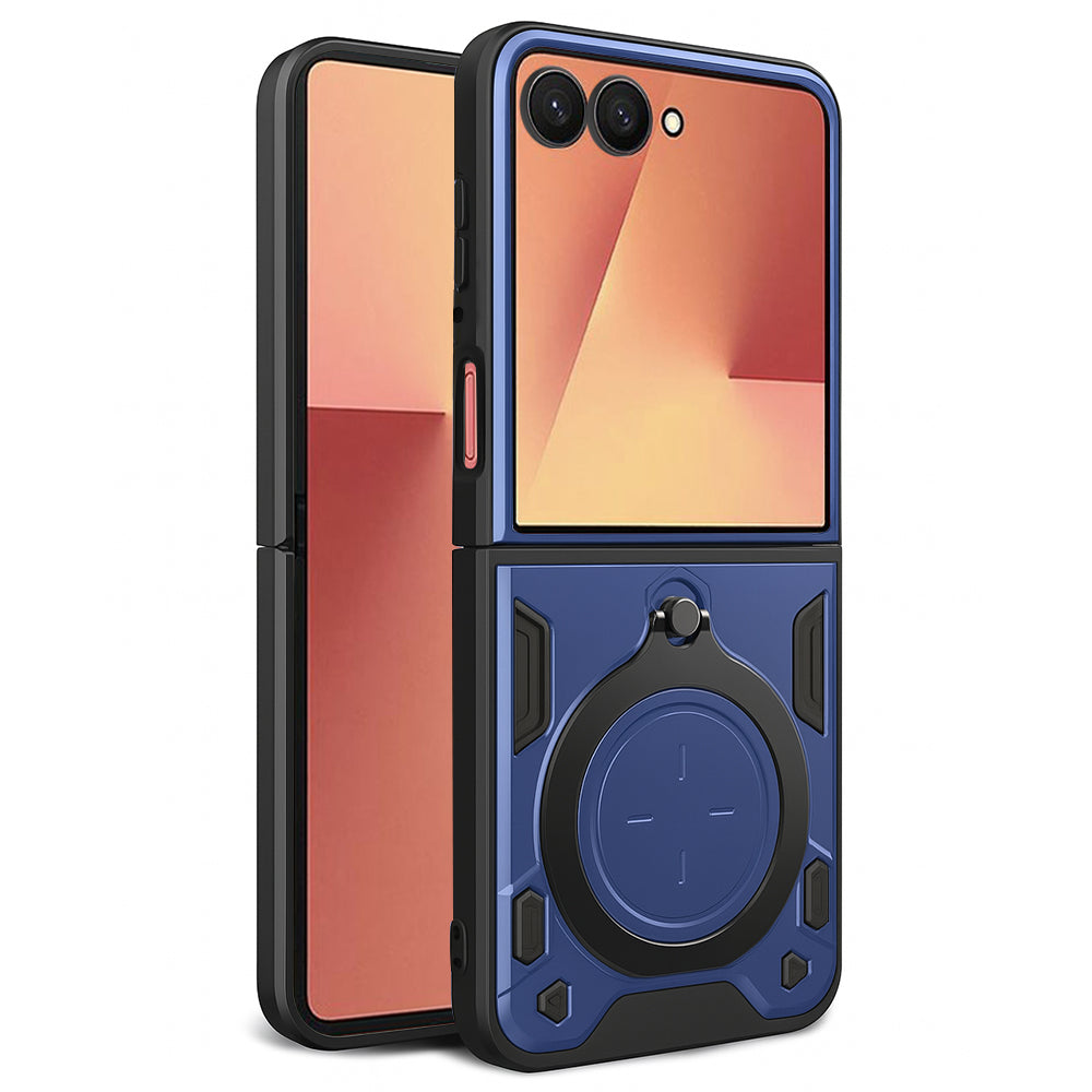 Custodia per Samsung Galaxy Z Flip7 F766, Techsuit, CamGuard Pro, Blu