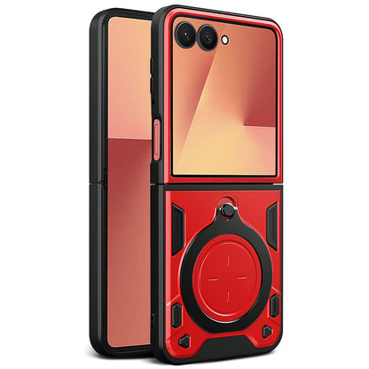 Case for Samsung Galaxy Z Flip7 F766, Techsuit, CamGuard Pro, Red