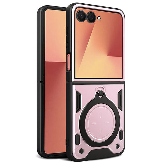 Hülle für Samsung Galaxy Z Flip7 F766, Techsuit, CamGuard Pro, Roségold