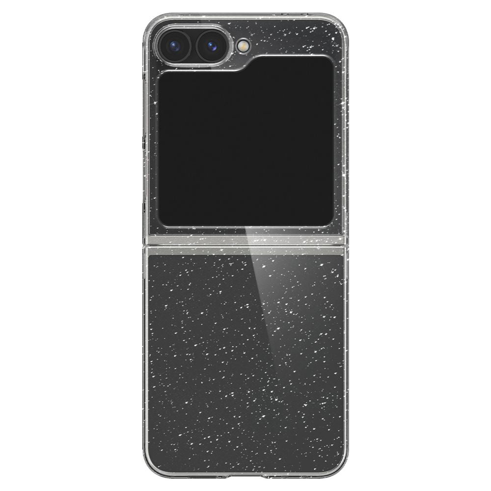 Custodia per Samsung Galaxy Z Flip7 FE F761 / Z Flip6 F741, Spigen, Air Skin Glitter, Trasparente