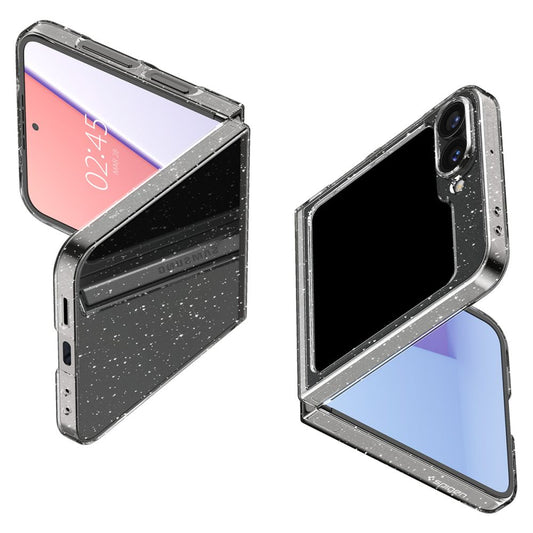 Étui pour Samsung Galaxy Z Flip7 FE F761 / Z Flip6 F741, Spigen, Air Skin Glitter, Transparent