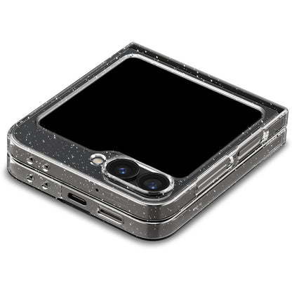 Custodia per Samsung Galaxy Z Flip7 FE F761 / Z Flip6 F741, Spigen, Air Skin Glitter, Trasparente