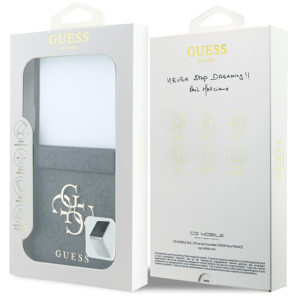Coque pour Samsung Galaxy Z Flip8 F776, Guess, 4G Big Logo, Noire