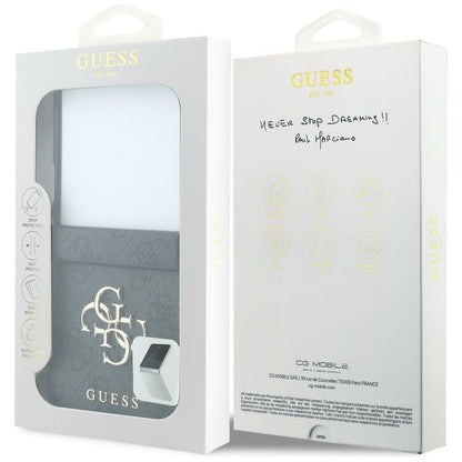 Coque pour Samsung Galaxy Z Flip8 F776, Guess, 4G Big Logo, Noire