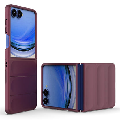 Hülle für Samsung Galaxy Z Flip8 F776, Techsuit, Magic Shield, Weinrot