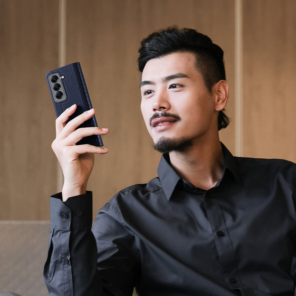 Custodia per Samsung Galaxy Z Fold Special, DUX DUCIS, Bril, Blu