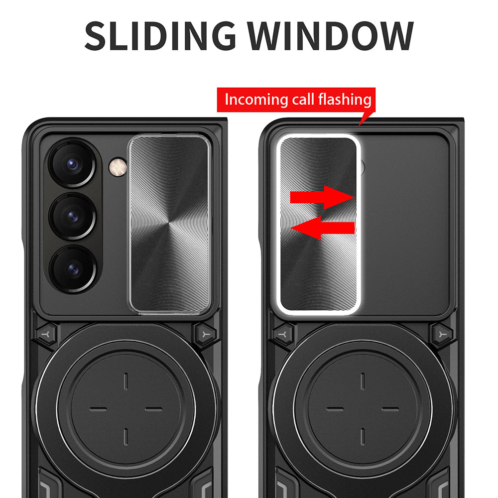 Custodia per Samsung Galaxy Z Fold5 F946, Techsuit, CamGuard Pro, Nera