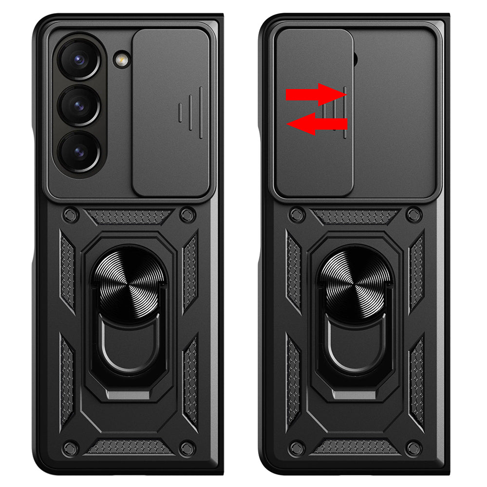 Custodia per Samsung Galaxy Z Fold5 F946, Techsuit, CamShield, Nera