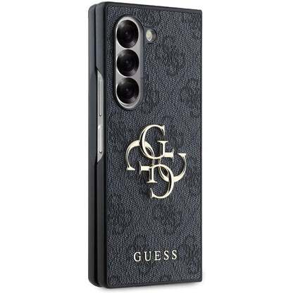 Étui pour Samsung Galaxy Z Fold6 F956, Guess, Logo Métal 4G, Noir