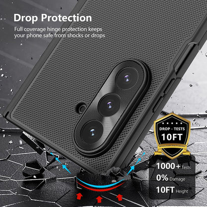 Coque pour Samsung Galaxy Z Fold7 F966, Nillkin, Super Frosted Shield, Noire