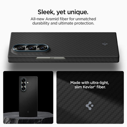 Case for Samsung Galaxy Z Fold7 F966, Spigen, Air Skin, Black ACS09555