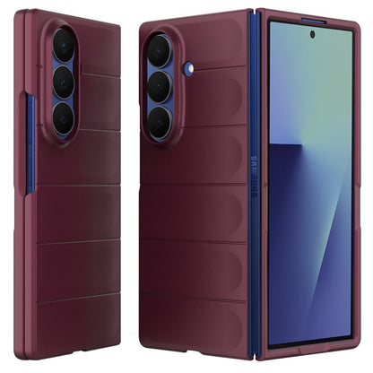 Hülle für Samsung Galaxy Z Fold7 F966, Techsuit, Magic Shield, Weinrot