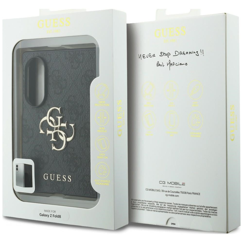 Coque pour Samsung Galaxy Z Fold8 F971, Guess, 4G Big Logo, Noire