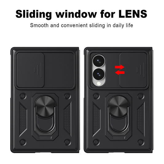 Hülle für Samsung Galaxy Z Fold8 F971, Techsuit, CamShield, Schwarz