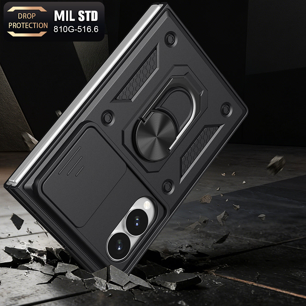 Coque pour Samsung Galaxy Z Fold8 F971, Techsuit, CamShield, Noire