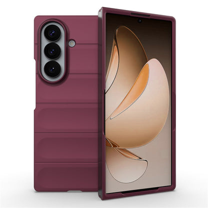 Hülle für Samsung Galaxy Z Fold8 Ultra F971, Techsuit, Magic Shield, Weinrot