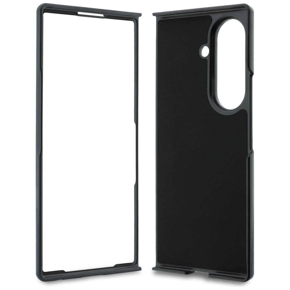 Coque pour Samsung Galaxy Z Fold8 Ultra F976, Karl Lagerfeld, Saffiano Karl & Choupette Épingle Métallique, Noire