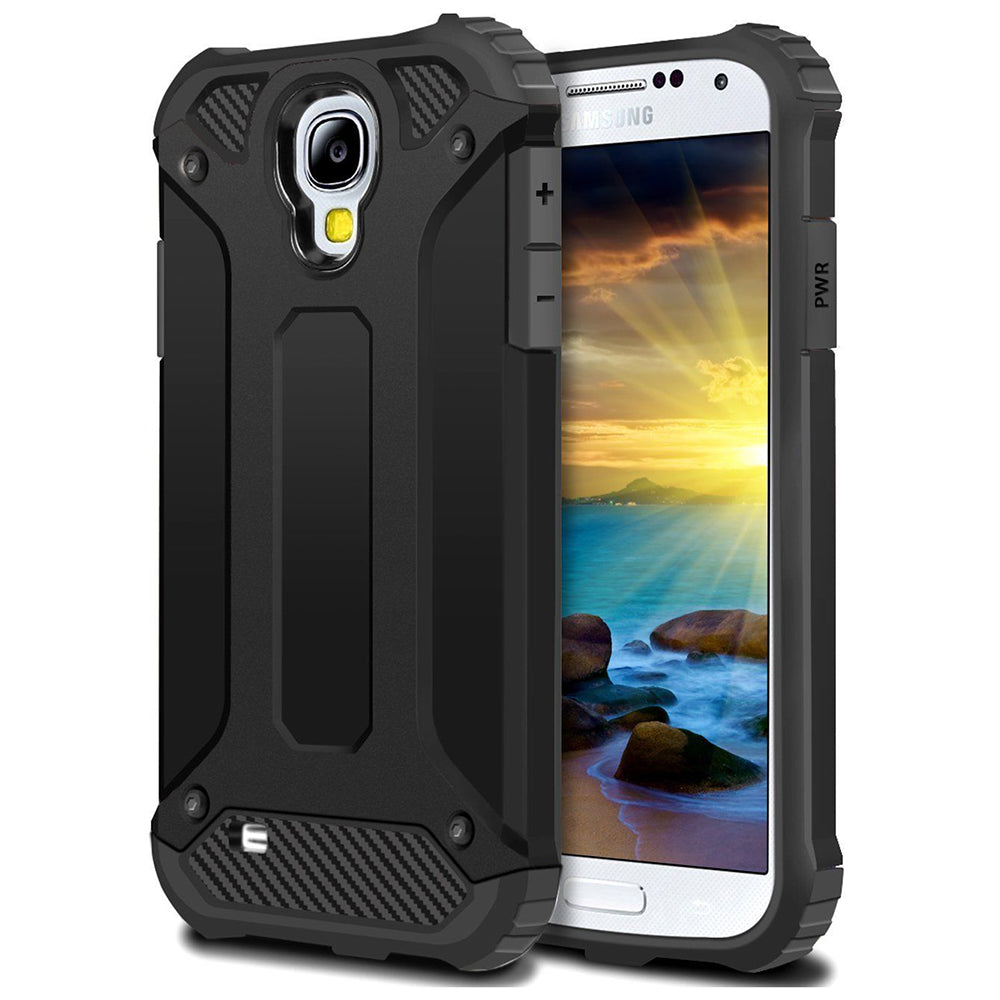 Case for Samsung I9500 Galaxy S4, Techsuit, Hybrid Armor, Black