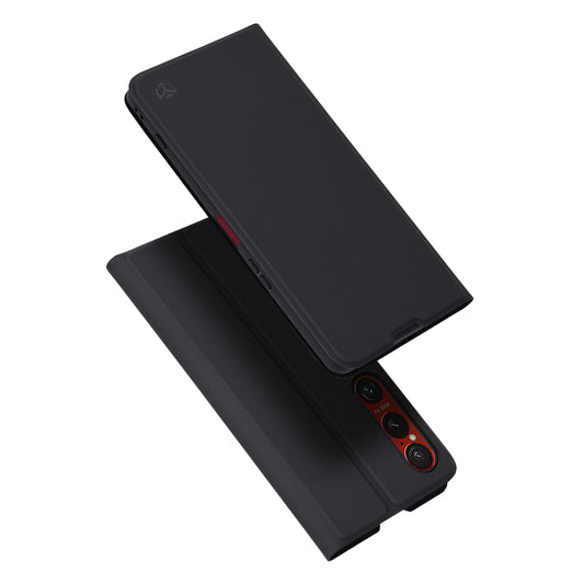 Coque pour Sony Xperia 1 VI, Techsuit, Magskin Book, Noire