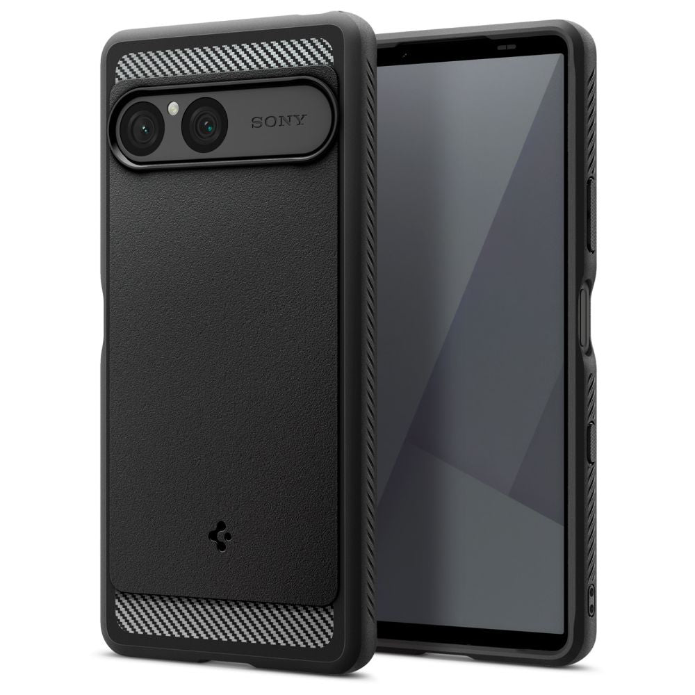 Case for Sony Xperia 10 VII, Spigen, Rugged Armor, Black