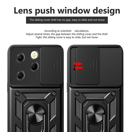 Custodia per Tecno Spark 20 Pro / Infinix Hot 40 / Hot 40 Pro, Techsuit, CamShield, Blu