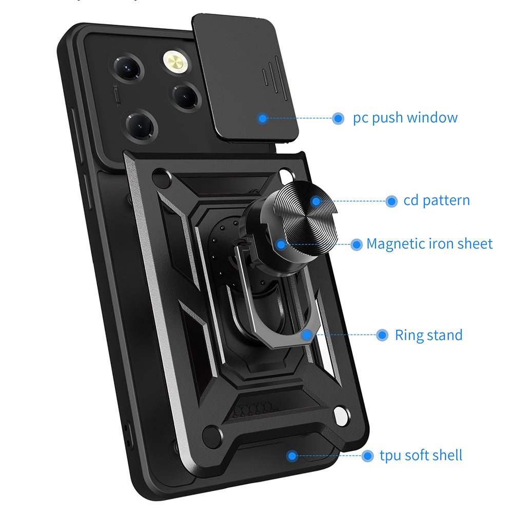 Coque pour Tecno Spark 20 Pro / Infinix Hot 40 / Hot 40 Pro, Techsuit, CamShield, Rose