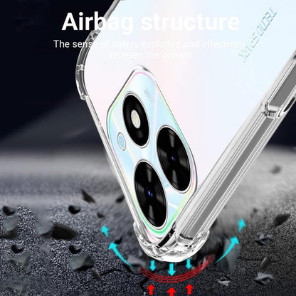 Custodia per Tecno Spark 20, Techsuit, Shockproof Clear, Trasparente