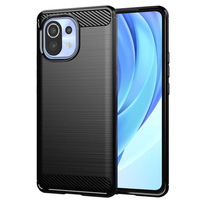Hülle für Xiaomi 11 Lite 5G NE / Mi 11 Lite 5G / 11 Lite, Techsuit, Carbon, Schwarz