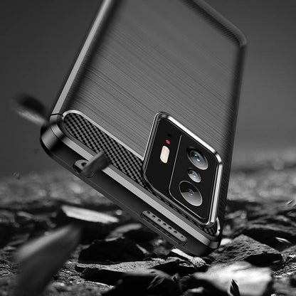 Custodia per Xiaomi 11T / 11T Pro, Techsuit, Carbonio, Nera