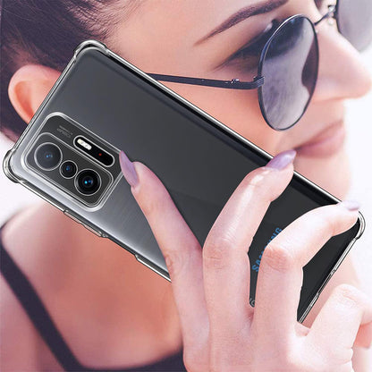 Custodia per Xiaomi 11T / 11T Pro, Techsuit, Shockproof Clear, Trasparente