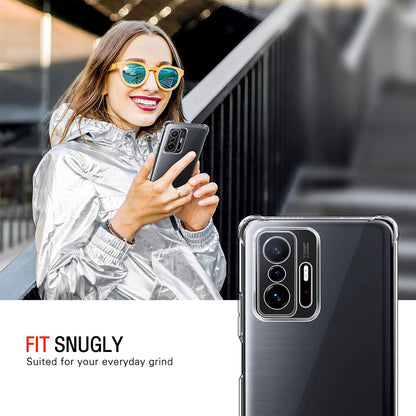 Custodia per Xiaomi 11T / 11T Pro, Techsuit, Shockproof Clear, Trasparente