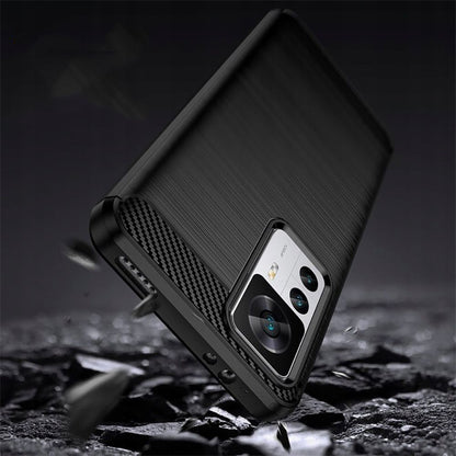 Custodia per Xiaomi 12T / 12T Pro, Techsuit, Carbonio, Nera