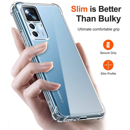 Custodia per Xiaomi 12T / 12T Pro, Techsuit, Shockproof Clear, Trasparente