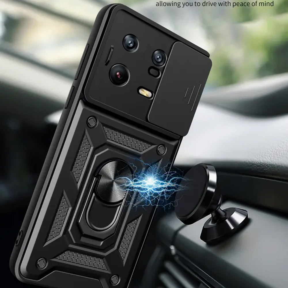 Hülle für Xiaomi 13 Pro, Techsuit, CamShield, Schwarz