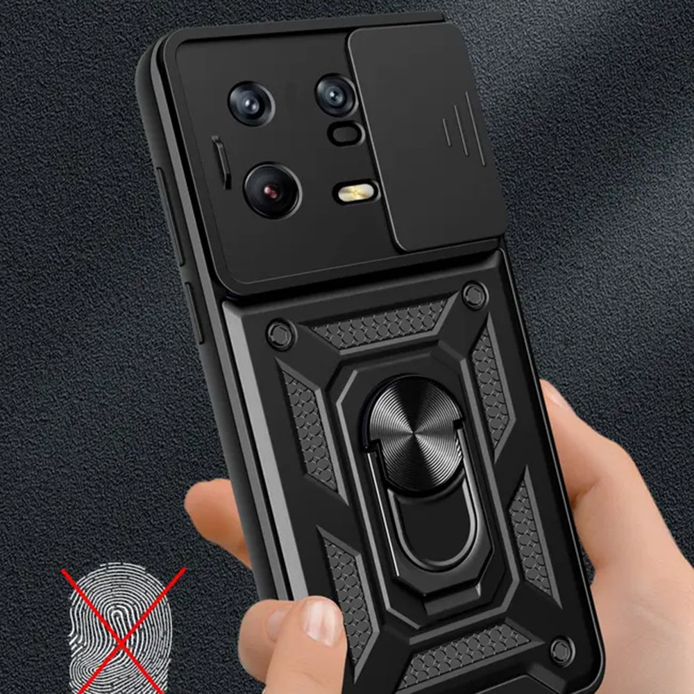 Hülle für Xiaomi 13 Pro, Techsuit, CamShield, Schwarz
