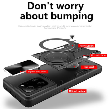 Hülle für Xiaomi 13T Pro / 13T, Techsuit, CamGuard Pro, Schwarz
