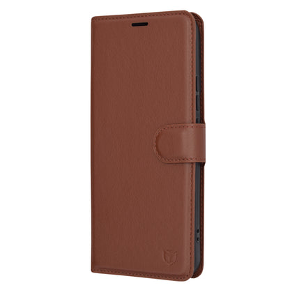 Hülle für Xiaomi 14 Pro, Techsuit, Leder-Folio, Braun