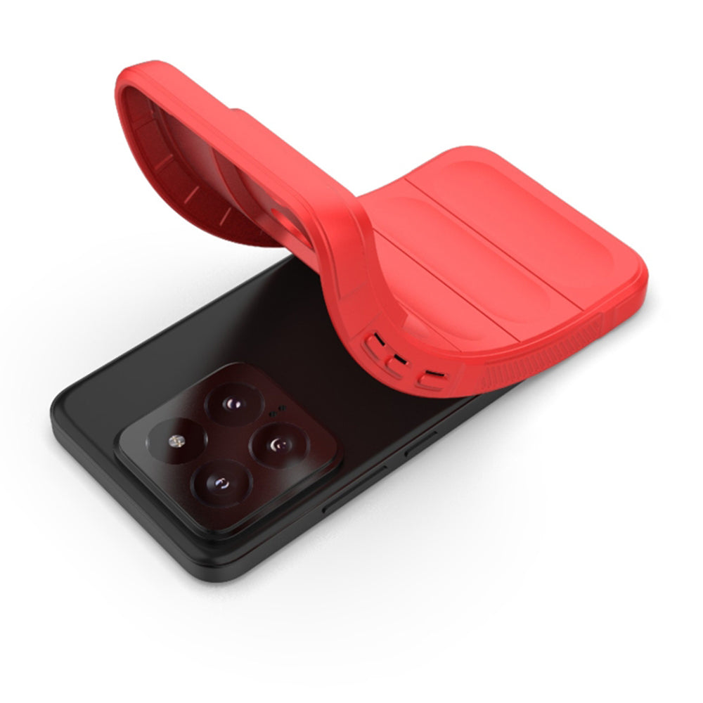 Hülle für Xiaomi 14, Techsuit, Magic Shield, Kirschrot