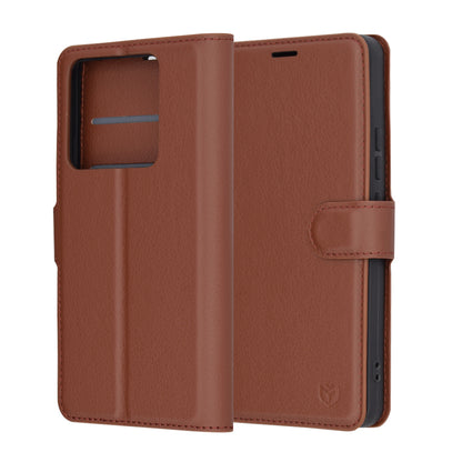Custodia per Xiaomi 14T Pro, Techsuit, Leather Folio, Marrone