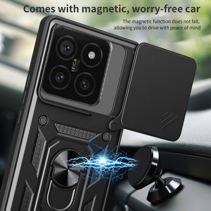 Coque pour Xiaomi 14T, Techsuit, CamShield, Noire