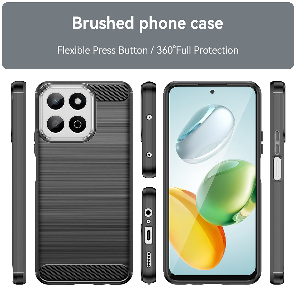 Coque pour Xiaomi 14T, Techsuit, Carbone, Noire
